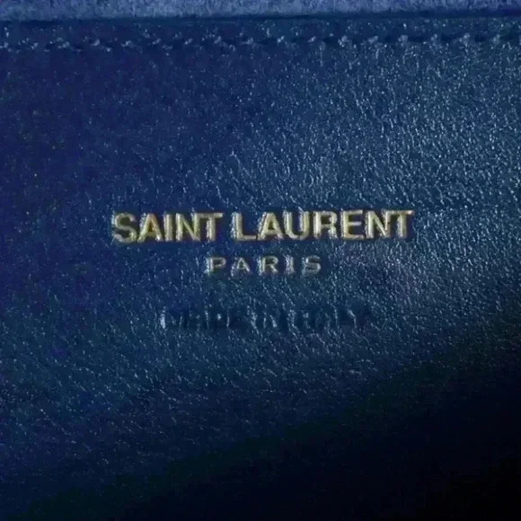 SAINT LAURENT Calfskin Monogram Cabas Top Handle Bag w/ Crossbody Strap
